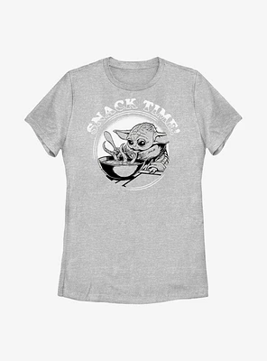 Star Wars The Mandalorian Snack Time Womens T-Shirt