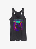 Star Wars The Mandalorian Neon Primary Child Womens Tank Top