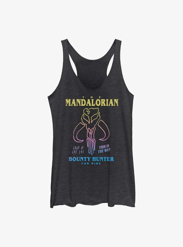 Star Wars The Mandalorian Symbol Drawn Womens Tank Top