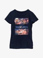 Star Wars The Mandalorian Clash With Ahsoka Youth Girls T-Shirt