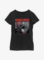 Star Wars The Mandalorian Code Red Youth Girls T-Shirt