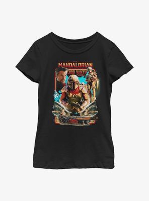 Star Wars The Mandalorian Helmet Ona Cobb Youth Girls T-Shirt