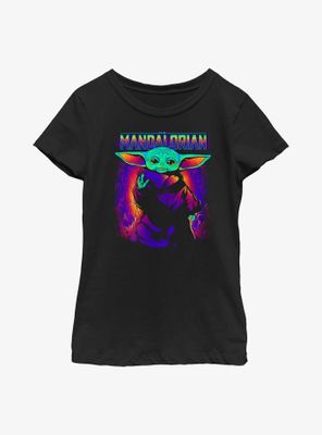 Star Wars The Mandalorian Neon Primary Child Youth Girls T-Shirt