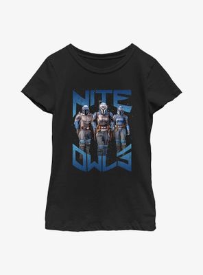 Star Wars The Mandalorian Nite Owl Youth Girls T-Shirt