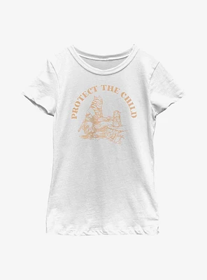 Star Wars The Mandalorian Protect Child Youth Girls T-Shirt