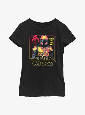 Star Wars The Mandalorian Protector Youth Girls T-Shirt