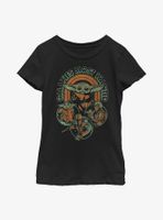 Star Wars The Mandalorian Rainbow Retro Youth Girls T-Shirt