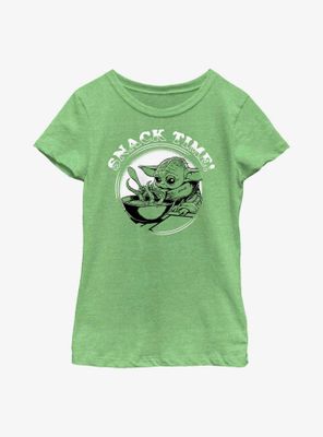 Star Wars The Mandalorian Snack Time Youth Girls T-Shirt