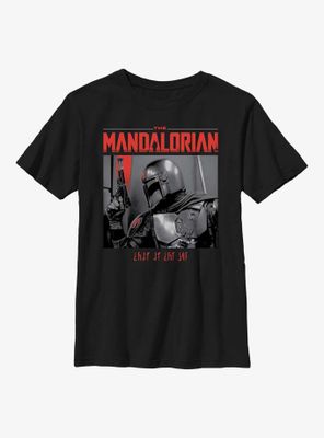 Star Wars The Mandalorian Code Red Youth T-Shirt