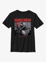 Star Wars The Mandalorian Code Red Youth T-Shirt