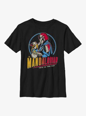 Star Wars The Mandalorian Dark Rainbow Youth T-Shirt