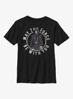 Star Wars The Mandalorian Looking Scary Luke Youth T-Shirt