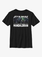 Star Wars The Mandalorian Luke Vs Dark Troopers Youth T-Shirt