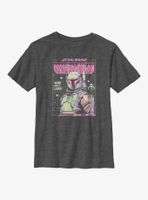 Star Wars The Mandalorian Neon Fett Youth T-Shirt