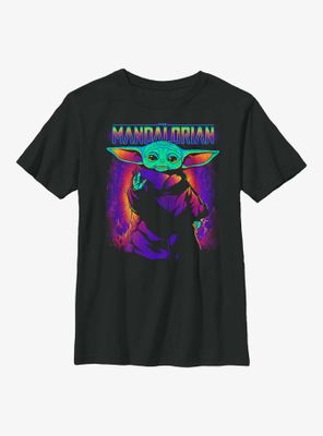 Star Wars The Mandalorian Neon Primary Child Youth T-Shirt