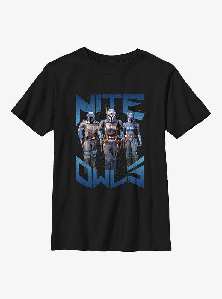 Star Wars The Mandalorian Nite Owl Youth T-Shirt