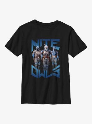 Star Wars The Mandalorian Nite Owl Youth T-Shirt