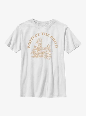 Star Wars The Mandalorian Protect Child Youth T-Shirt