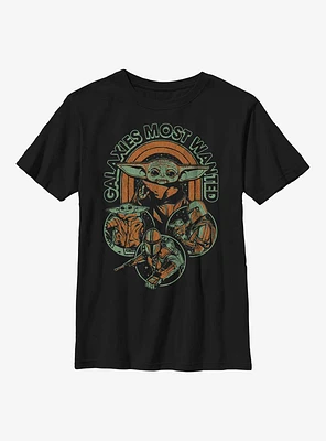 Star Wars The Mandalorian Rainbow Retro Youth T-Shirt