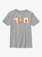 Star Wars The Mandalorian Sleepy Panels Youth T-Shirt