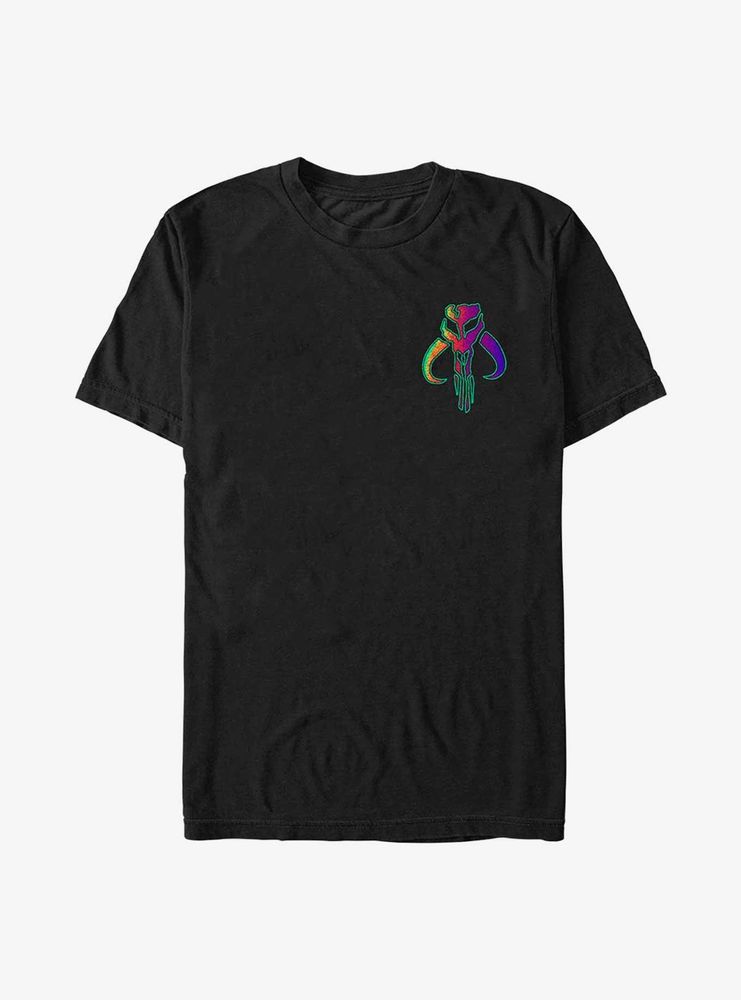 Star Wars The Mandalorian Neon Primary Icon T-Shirt