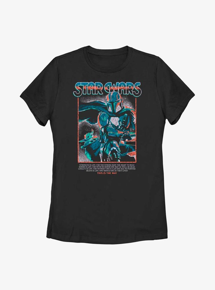 Star Wars The Mandalorian Joy Ride Womens T-Shirt