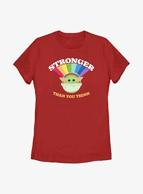 Star Wars The Mandalorian Stronger Child Womens T-Shirt