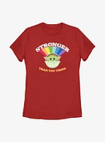 Star Wars The Mandalorian Stronger Child Womens T-Shirt