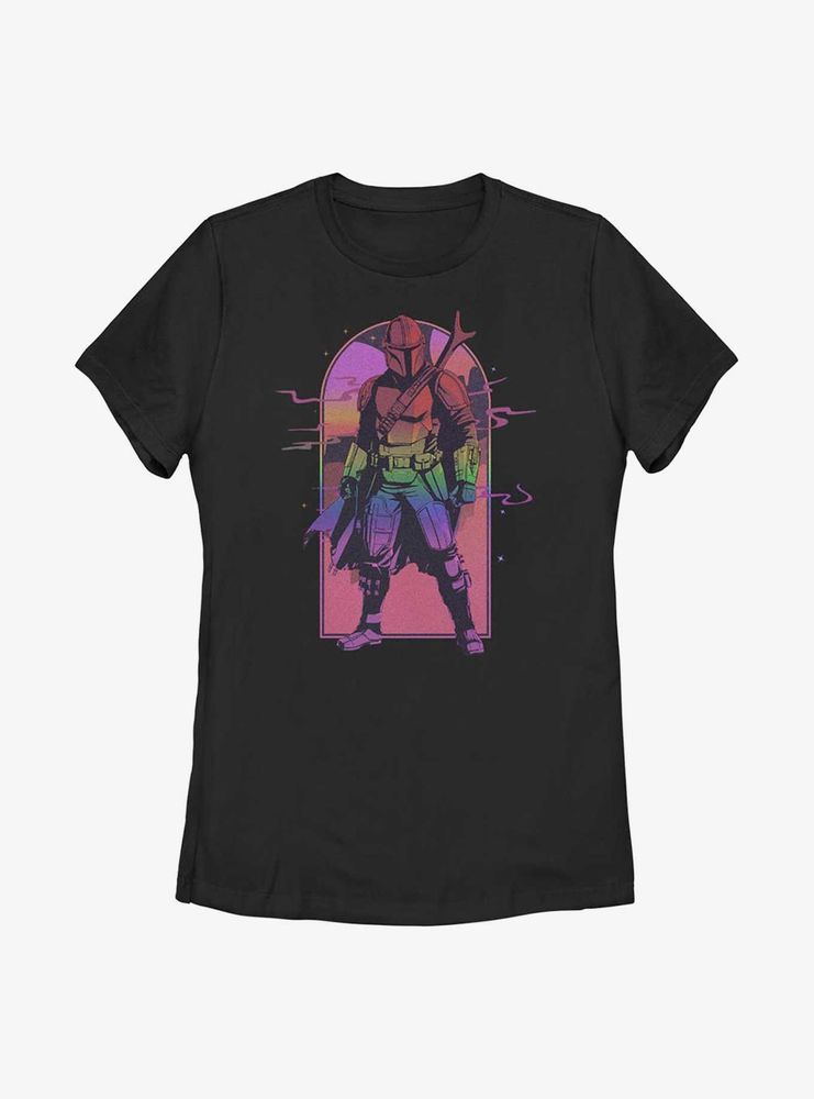 Star Wars The Mandalorian Sunset Spectacular Womens T-Shirt