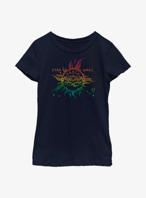 Star Wars The Mandalorian Celestial Sun Child Youth Girls T-Shirt