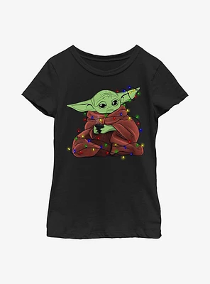 Star Wars The Mandalorian Child Lights Youth Girls T-Shirt
