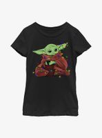 Star Wars The Mandalorian Child Lights Youth Girls T-Shirt