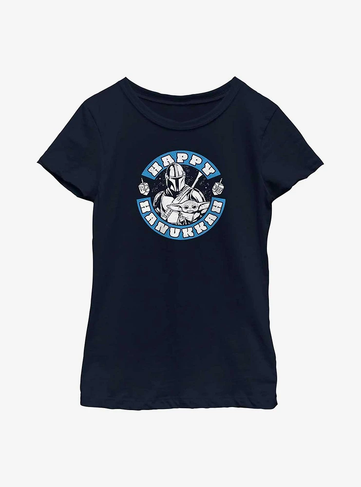 Star Wars The Mandalorian Hanukkah Youth Girls T-Shirt