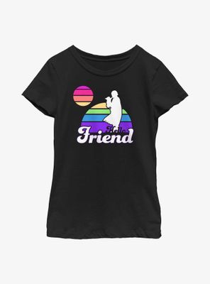 Star Wars The Mandalorian Rainbow Sunset Youth Girls T-Shirt