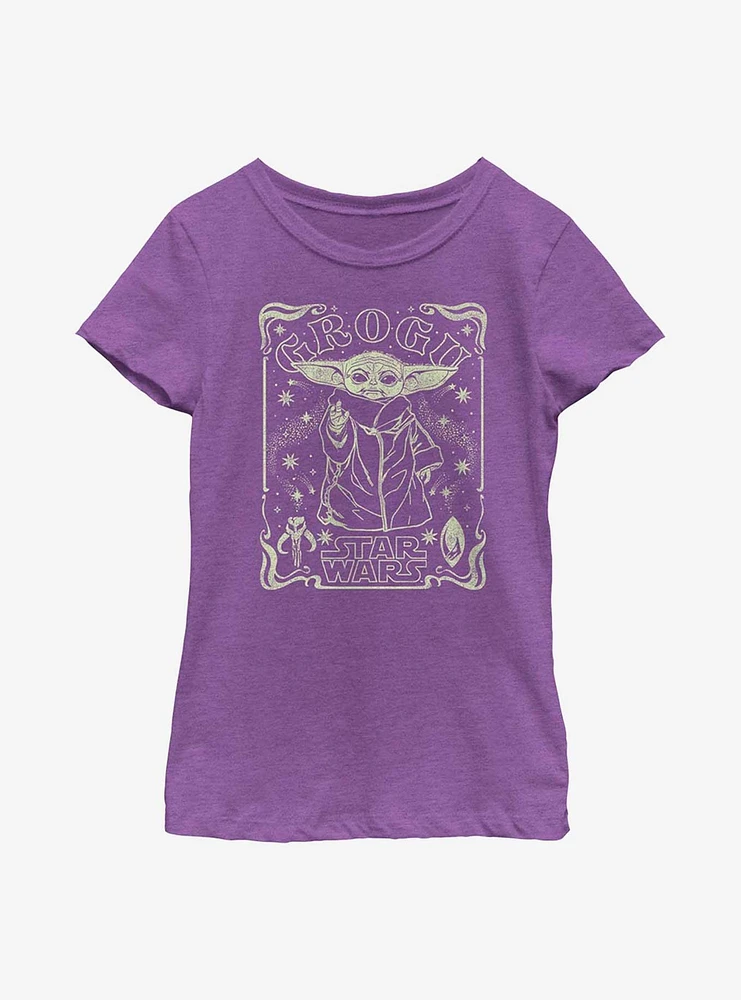 Star Wars The Mandalorian Starry Child Youth Girls T-Shirt