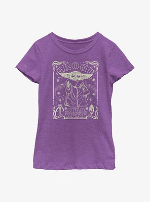 Star Wars The Mandalorian Starry Child Youth Girls T-Shirt