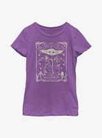 Star Wars The Mandalorian Starry Child Youth Girls T-Shirt