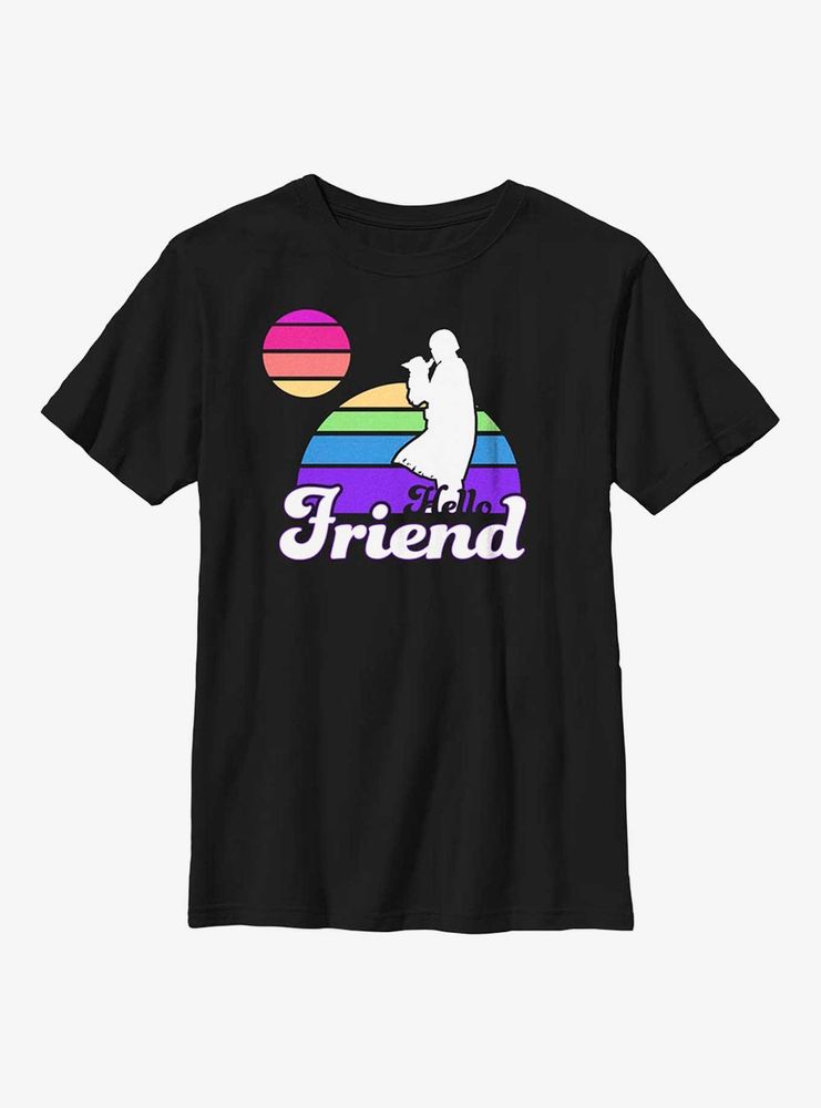 Star Wars The Mandalorian Rainbow Sunset Youth T-Shirt