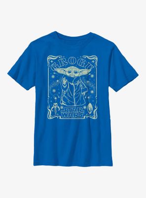 Star Wars The Mandalorian Starry Child Youth T-Shirt