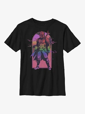 Star Wars The Mandalorian Sunset Spectacular Youth T-Shirt