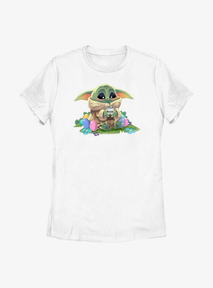 Star Wars The Mandalorian Child Easter Eggs Womens T-Shirt