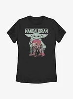 Star Wars The Mandalorian Child Fill Womens T-Shirt