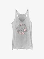 Star Wars The Mandalorian Child Floral Womens Tank Top