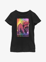 Star Wars The Mandalorian Bantha Ride Pride Youth Girls T-Shirt