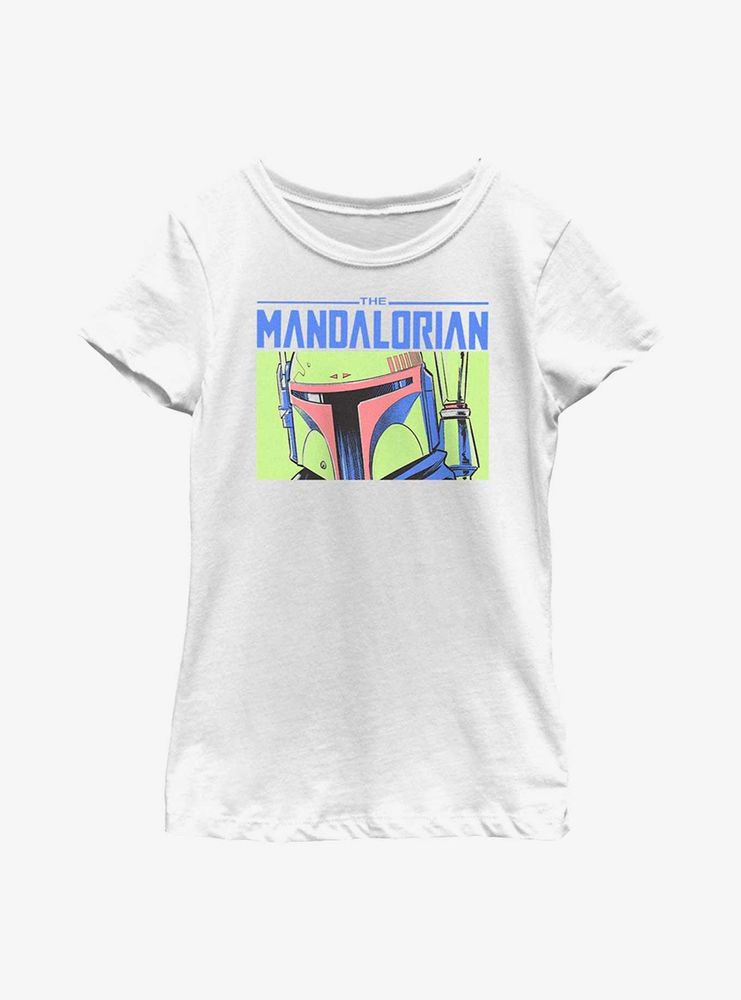 Star Wars The Mandalorian Boba Closeup Youth Girls T-Shirt