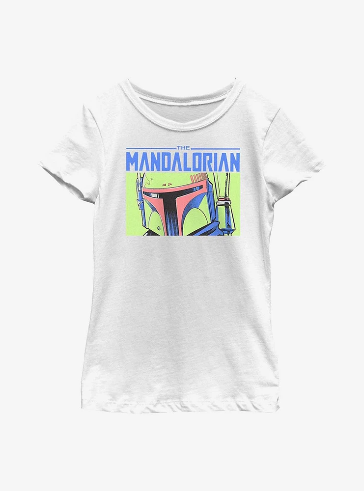 Star Wars The Mandalorian Boba Closeup Youth Girls T-Shirt