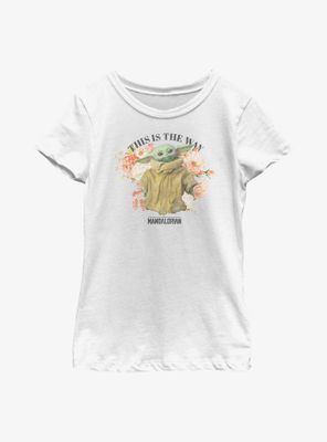 Star Wars The Mandalorian Floral Child Youth Girls T-Shirt