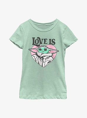 Star Wars The Mandalorian Love Is Child Youth Girls T-Shirt
