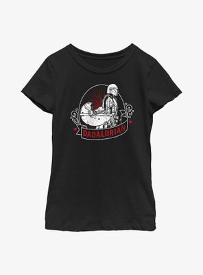 Star Wars The Mandalorian Badge Youth Girls T-Shirt
