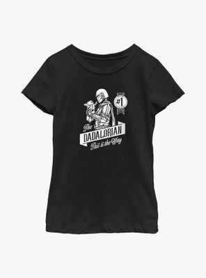 Star Wars The Mandalorian Side Shot Youth Girls T-Shirt